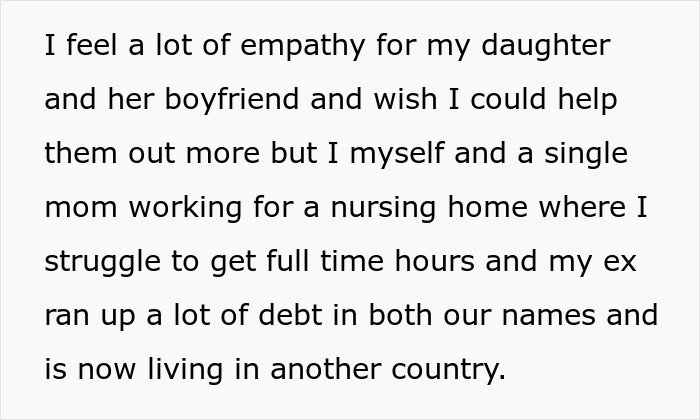 Alt text: Single mom struggles to provide a good future for younger child while helping irresponsible sister with debt and challenges.