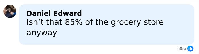 Comment by Daniel Edward questioning the quality of soup ingredients related to Campbell's executive leaked audio controversy.