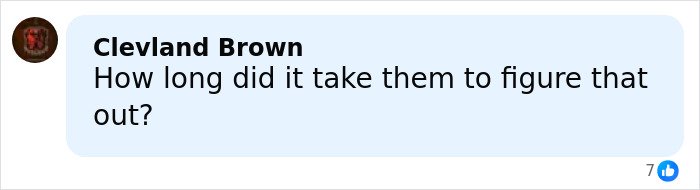 Comment by Cleveland Brown questioning the time taken to discover the world's strongest woman's birth gender.