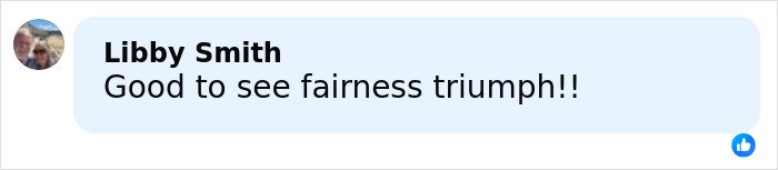 Comment by Libby Smith expressing support for fairness in relation to the world&rsquo;s strongest woman controversy.