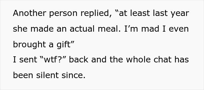 Text messages reveal friends' true feelings about woman's birthday parties, showing unexpected negative reactions.