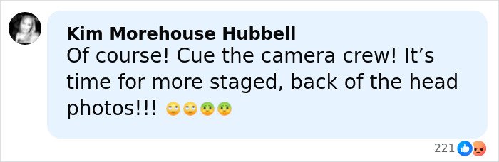Comment criticizing Meghan Markle for a staged and hypocritical royal gesture, reflecting public backlash.