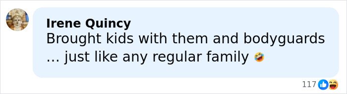 Comment criticizing Meghan Markle for a royal gesture, calling it breathtakingly hypocritical, shared in a social media post.