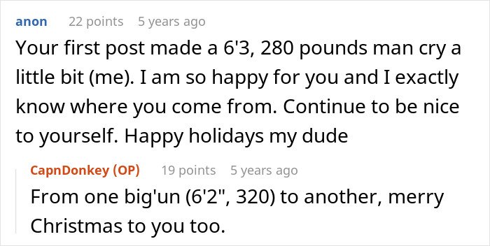 Reddit comment about father wanting to cancel Christmas because he can't afford holiday expenses.