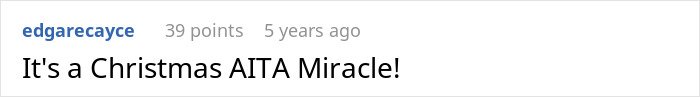 Screenshot of a Reddit comment discussing a father wanting to cancel Christmas due to affordability concerns.