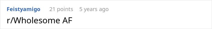 Screenshot of a Reddit comment saying r/Wholesome AF, related to a father wanting to cancel Christmas due to affordability concerns.