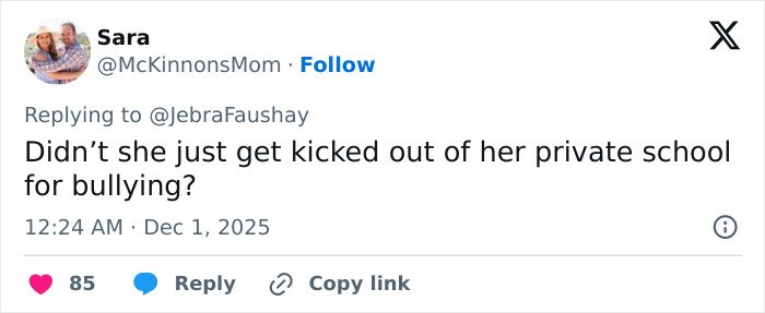 Screenshot of a tweet criticizing Apple Martin over a video announcing her self-portrait modeling campaign.