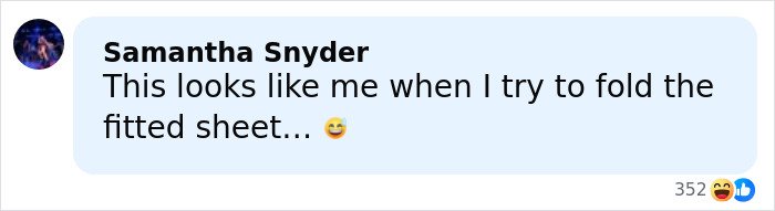 Comment describing wild reactions to Rihanna’s red carpet look mentioning a diaper bag question.