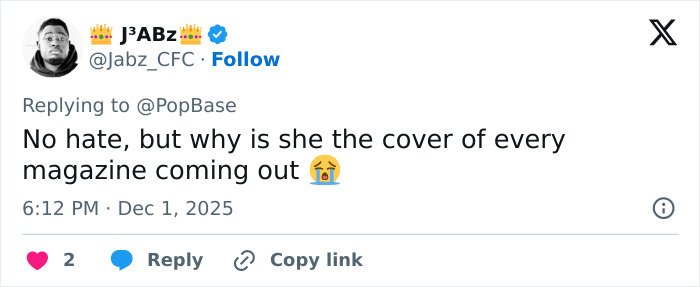 User tweet questioning Cynthia Erivo’s frequent magazine covers amid Wicked For Good success debate