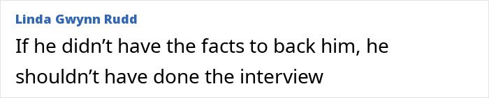 Text quote from Linda Gwynn Rudd stating a viewpoint in response to Scott Jennings hits back at Michael Douglas and Zeta-Jones over their nepo baby son’s debate flop.