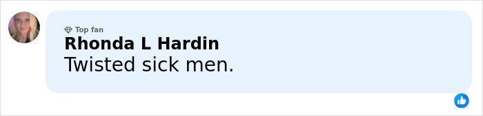 Screenshot of a social media comment expressing disdain, related to eerie new images from Epstein’s private island home.