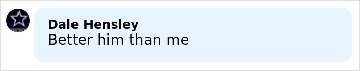 Screenshot of a social media comment reading Better him than me, related to woman's chilling 911 call after attacking boyfriend.