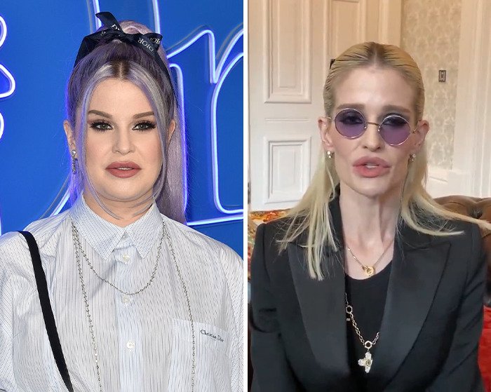 Kelly Osbourne shown before and after her transformation as she speaks about dad Ozzy on his 77th birthday.