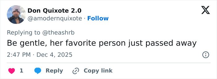 Fan reacting to Kelly Osbourne's transformation while she speaks about dad Ozzy on his 77th birthday in a social media comment.