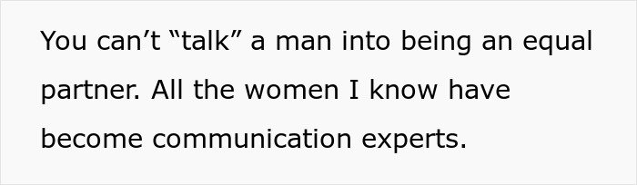 Text quote on a white background discussing relationships and communication experts among women.
