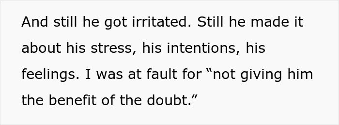 Text excerpt describing a woman’s frustration with men in relationships and their recurring behavior patterns.