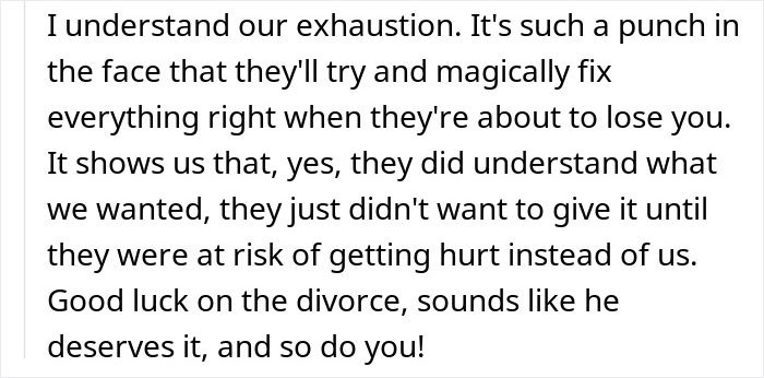 Text excerpt about exhaustion and relational patterns men follow, highlighting emotional risk and breakup dynamics in relationships.