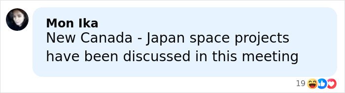 Justin Trudeau and Katy Perry attending a formal meeting with Japan's former Prime Minister discussing Canada-Japan relations.