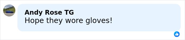 Comment on a social media post expressing concern about wearing gloves during an event related to Bonnie Blue's controversial tour arrest.