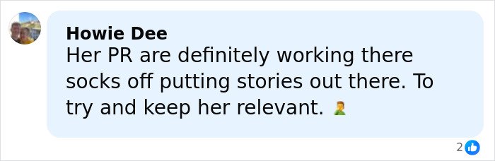 Comment about Bonnie Blue arrest and controversial tour, discussing PR efforts to keep her relevant online.