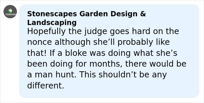 Screenshot of a social media comment discussing the arrest of infamous adult star Bonnie Blue during a controversial tour.