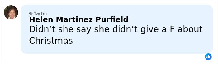 Comment on social media discussing Melania’s behavior at tree lighting sparking conspiracy theories.