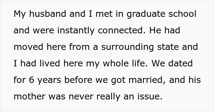 Text excerpt about a husband, wife, and challenges with mother’s behavior during wedding planning or events.