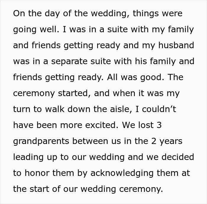 Son is appalled by mom’s behavior on his wedding day, causing tension during the ceremony and family gathering.