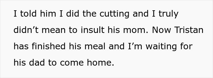 Text excerpt from online story about a man upset his girlfriend dumped him after his ex blew up on her for bonding with their son.