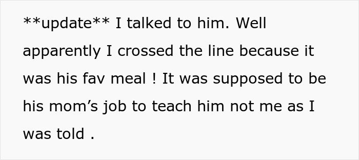 Text post discussing a man upset his girlfriend dumped him after his ex blew up on her for bonding with their son.