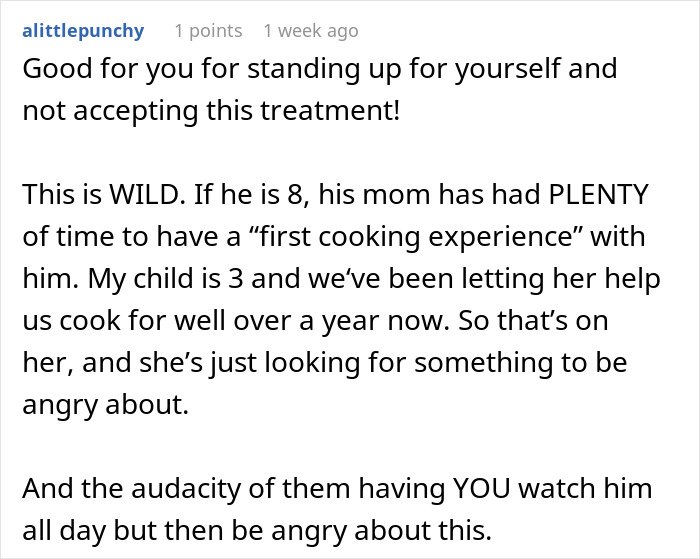 Comment about a man upset after his girlfriend dumped him due to his ex blowing up on her for bonding with their son.