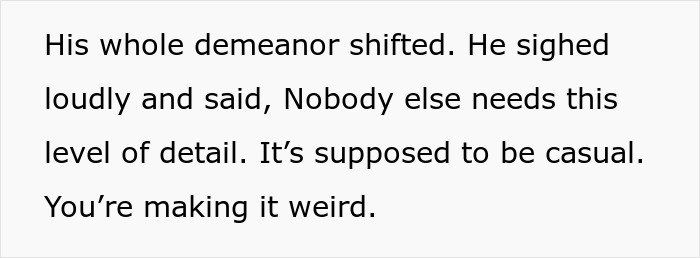 Text excerpt about a shady fund manager refusing to show receipts as a woman questions payment details.