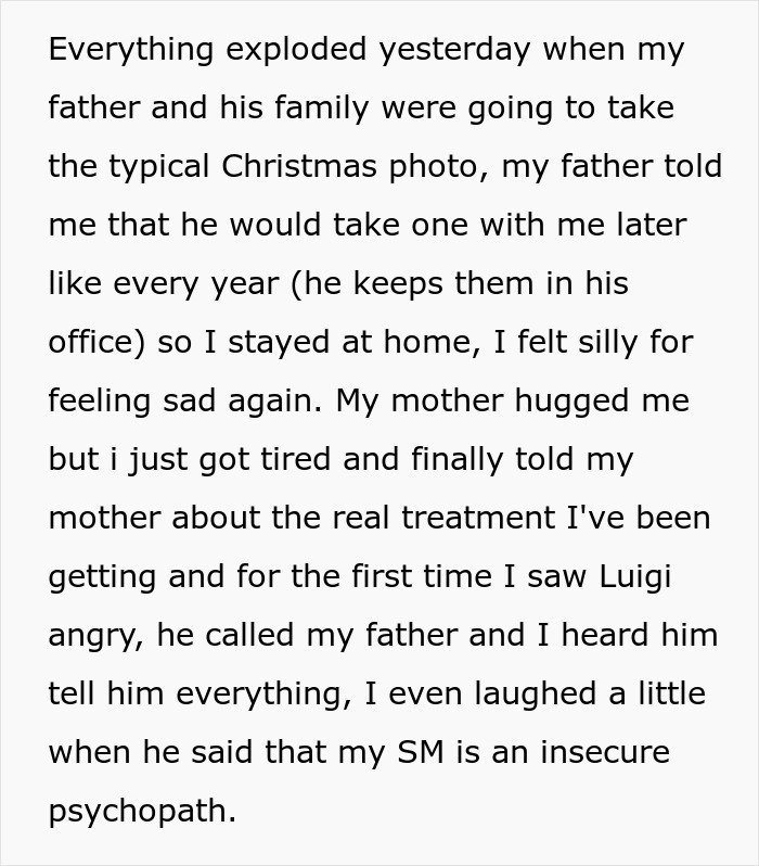 Teen shares experience of stepmother’s true colors revealing insecurity about a kid and strained family dynamics.