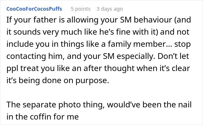 Teen feeling insecure about stepmother’s behavior and realizing stepmother’s true colors in family dynamics.