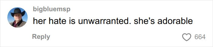 Screenshot of a viewer comment praising a curvy news anchor who went viral reading mean viewer comments aloud.