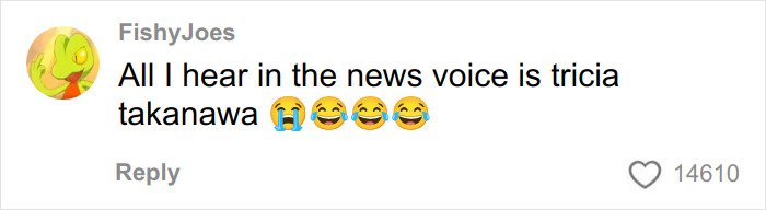 Comment on a social media post showing a curvy news anchor going viral reading mean viewer comments in her broadcast voice.