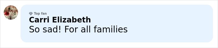 Comment from social media user Carri Elizabeth expressing sadness and sympathy related to two teens charged with homicide after brutal attack on 14YO girl