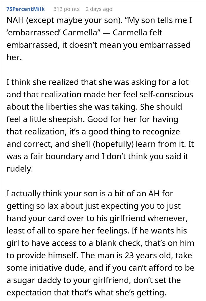 Mom accused of embarrassing son’s girlfriend who offered to cook meals faces family boundary debate online.