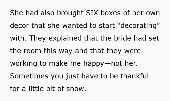 Bride’s mil demands wedding venue changes with storm causing delays and tensions over decorations and setup.