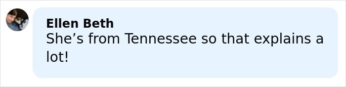 Comment by Ellen Beth mentioning Tennessee in a discussion about a mom calling 911 after kids eat her gummies.
