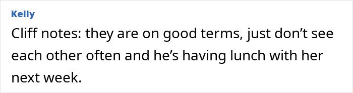 Text message from Kelly explaining Jason Bateman and sister Justine are on good terms and planning lunch next week.
