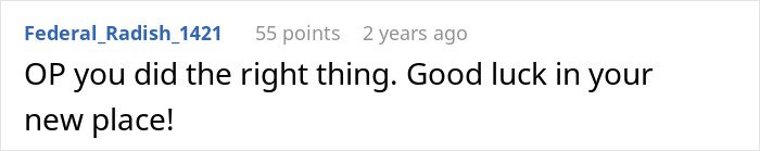 Reddit comment with user Federal_Radish_1421 supporting OP about closing closet door dispute with girlfriend.
