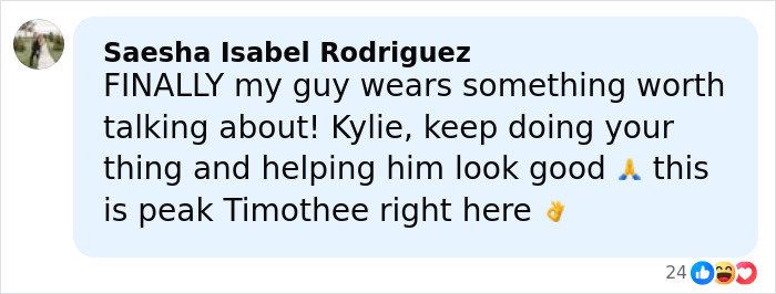Timothée Chalamet at red carpet event with Kylie Jenner, fans notice an unusual detail in his outfit.