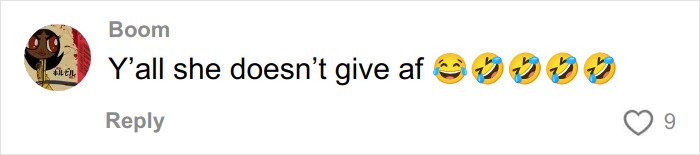 TikTok comment reacting to a viral tirade by a Cinnabon worker involved in a racist incident.