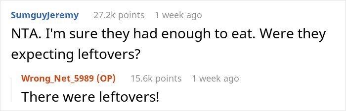 Screenshot of an online discussion where parents puzzled after babysitter confesses to eating two slices of pizza.