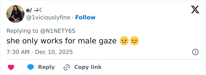Screenshot of a Twitter reply commenting on Sydney Sweeney fans spotting an odd detail in Sports Illustrated cover.