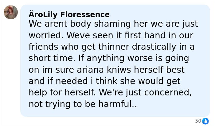 A family member speaking out about Ariana Grande’s struggles, highlighting concerns about her not being in a healthy place.