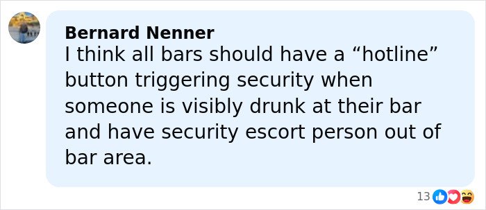 Comment about cruise passenger's body and fatal overconsumption of drinks shared on social media platform.