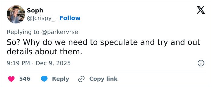 Screenshot of a tweet questioning speculation about Millie Bobby Brown's newborn daughter amid new viral theory discussions.