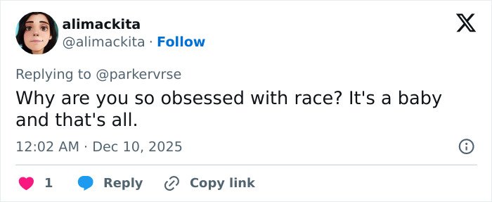 Screenshot of a tweet discussing public reactions related to Millie Bobby Brown's newborn daughter and viral theory.